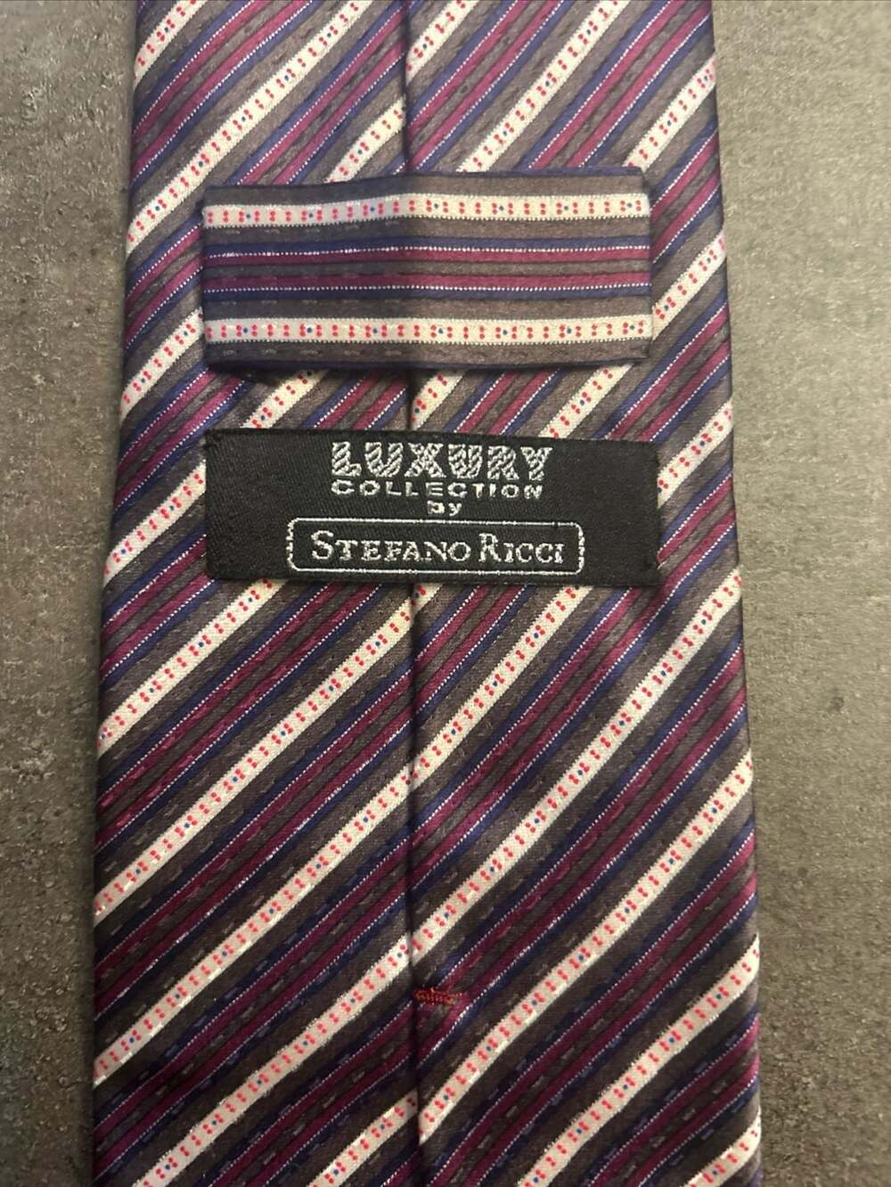 Stefano Ricci Luxury Collection Stripe Silk Tie